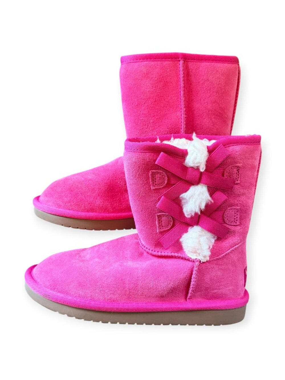 Koolaburra by UGG Pink Bow Suede Boots